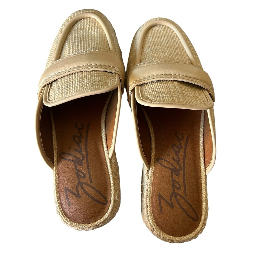Zodiac Gizelle Woven Slip-On Platform Mule Womens Size 7.5M Beige Casual Comfort - Picture 9 of 10